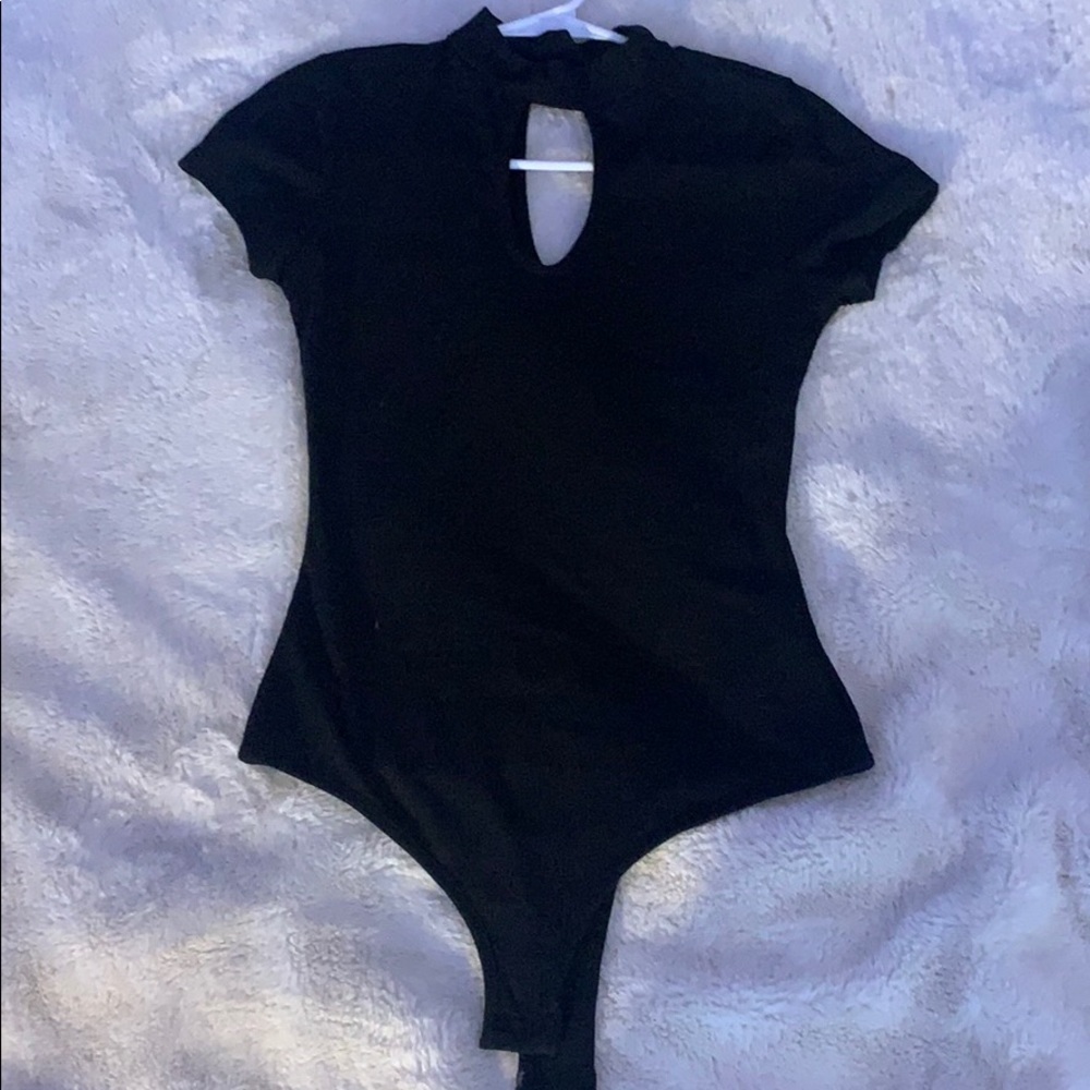 Black Cut Out Bodysuit